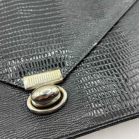 Vintage 80s Faux Croc Embossed Purse - Picture 3 of 10